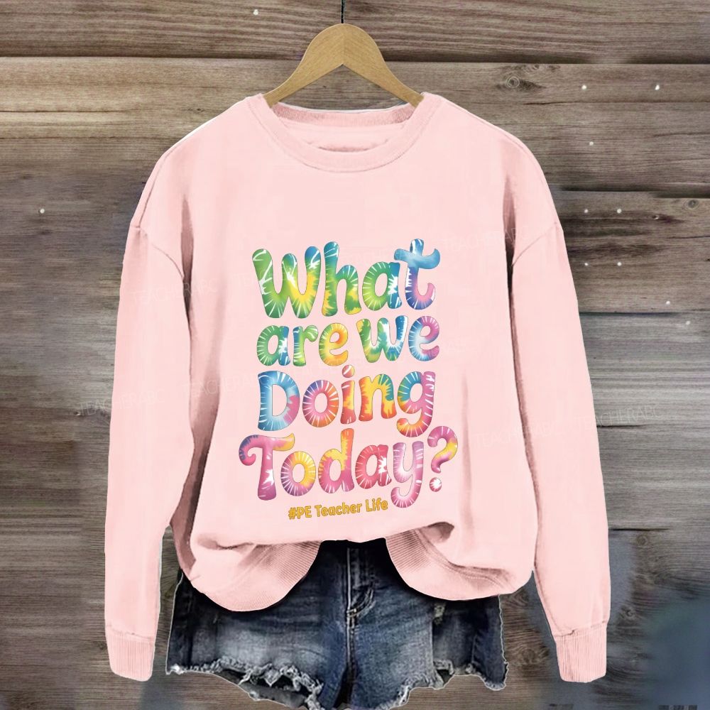 What Are We Doing Today Pe Teacher Life Sweatshirt