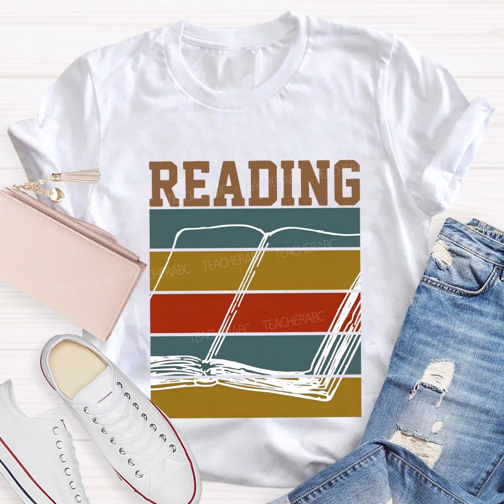 Reading For Book Lovers Librarians And Reading Teacher T-shirt