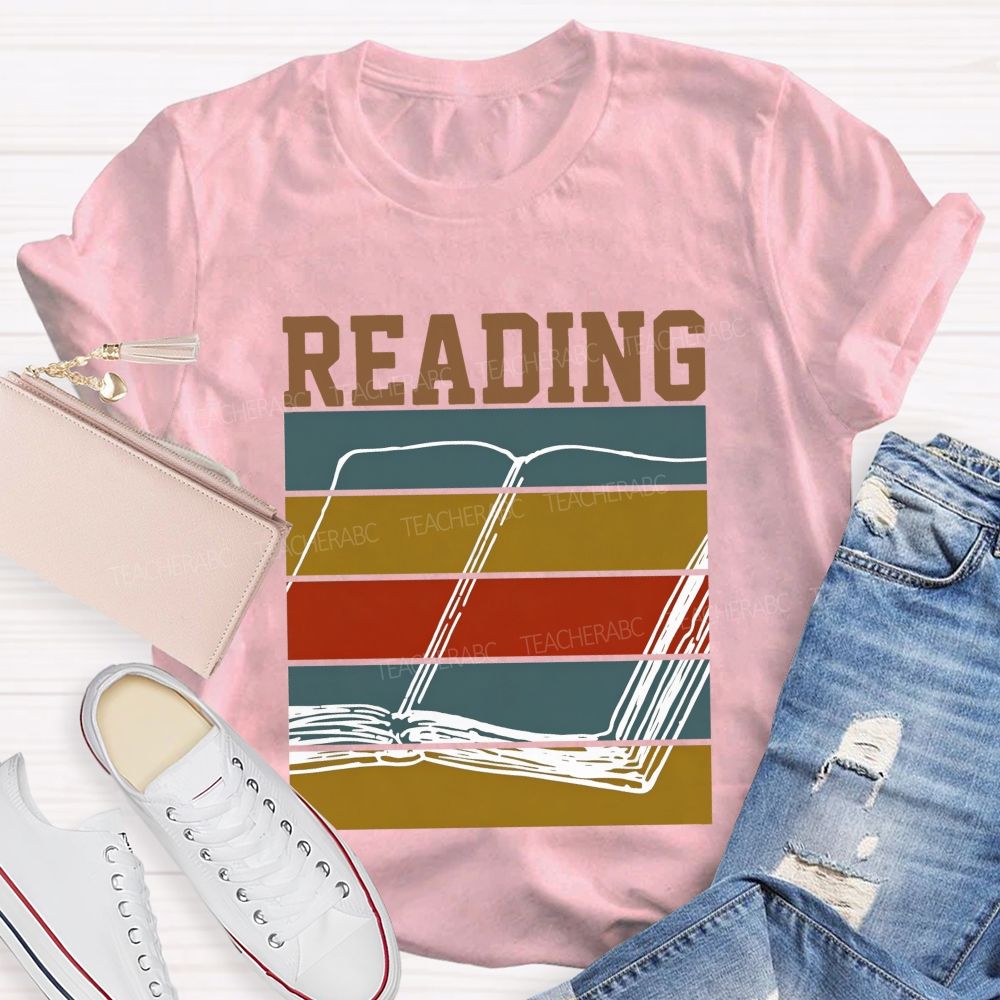 Reading For Book Lovers Librarians And Reading Teacher T-shirt