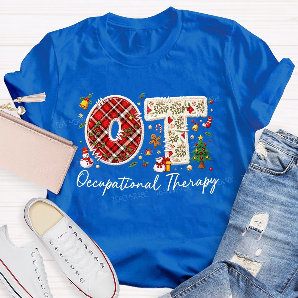 Ot Occupational Therapy Christmas Teacher T-shirt