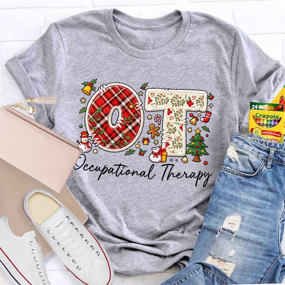 Ot Occupational Therapy Christmas Teacher T-shirt