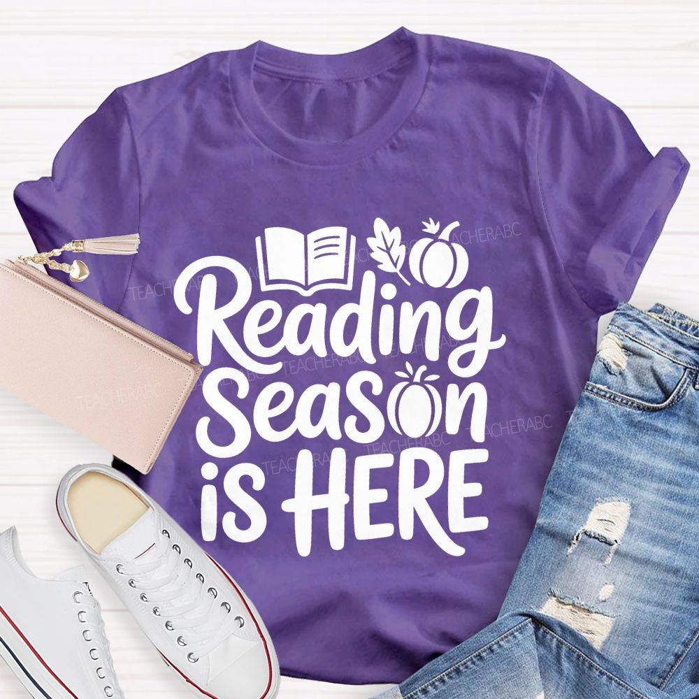 Reading Season Is Here Teacher T-shirt