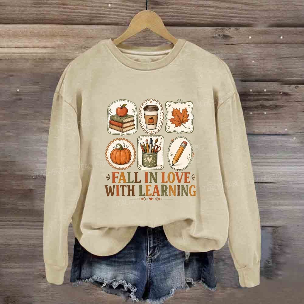Fall In Love With Learning Cozy Season Sweatshirt