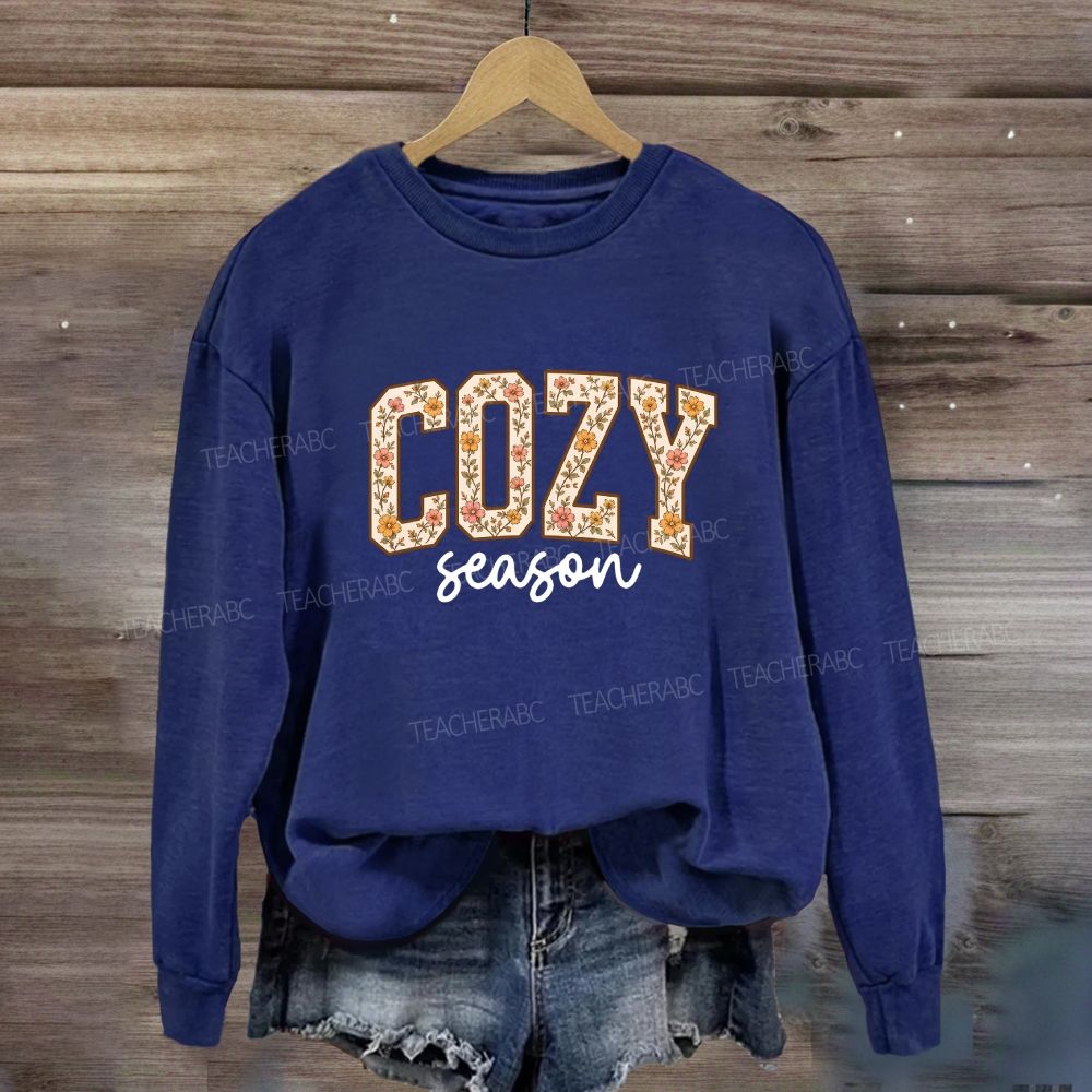Floral Cozy Season Sweatshirt