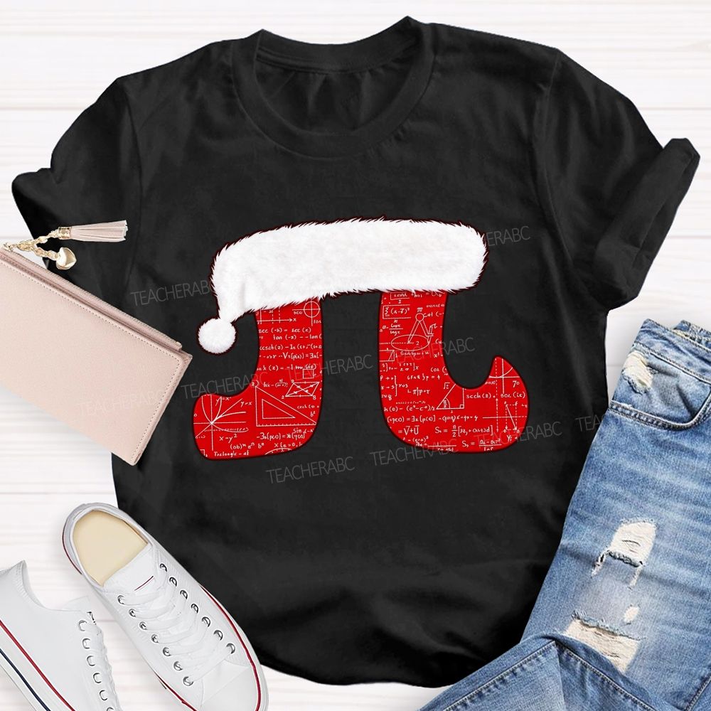 Merry Pitmas Christmas For Math Lovers Teacher T-shirt