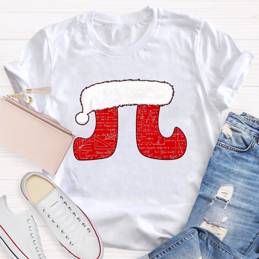 Merry Pitmas Christmas For Math Lovers Teacher T-shirt