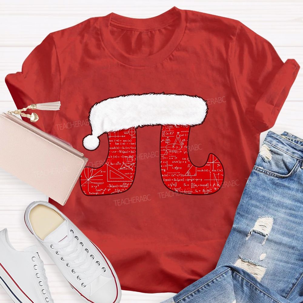 Merry Pitmas Christmas For Math Lovers Teacher T-shirt