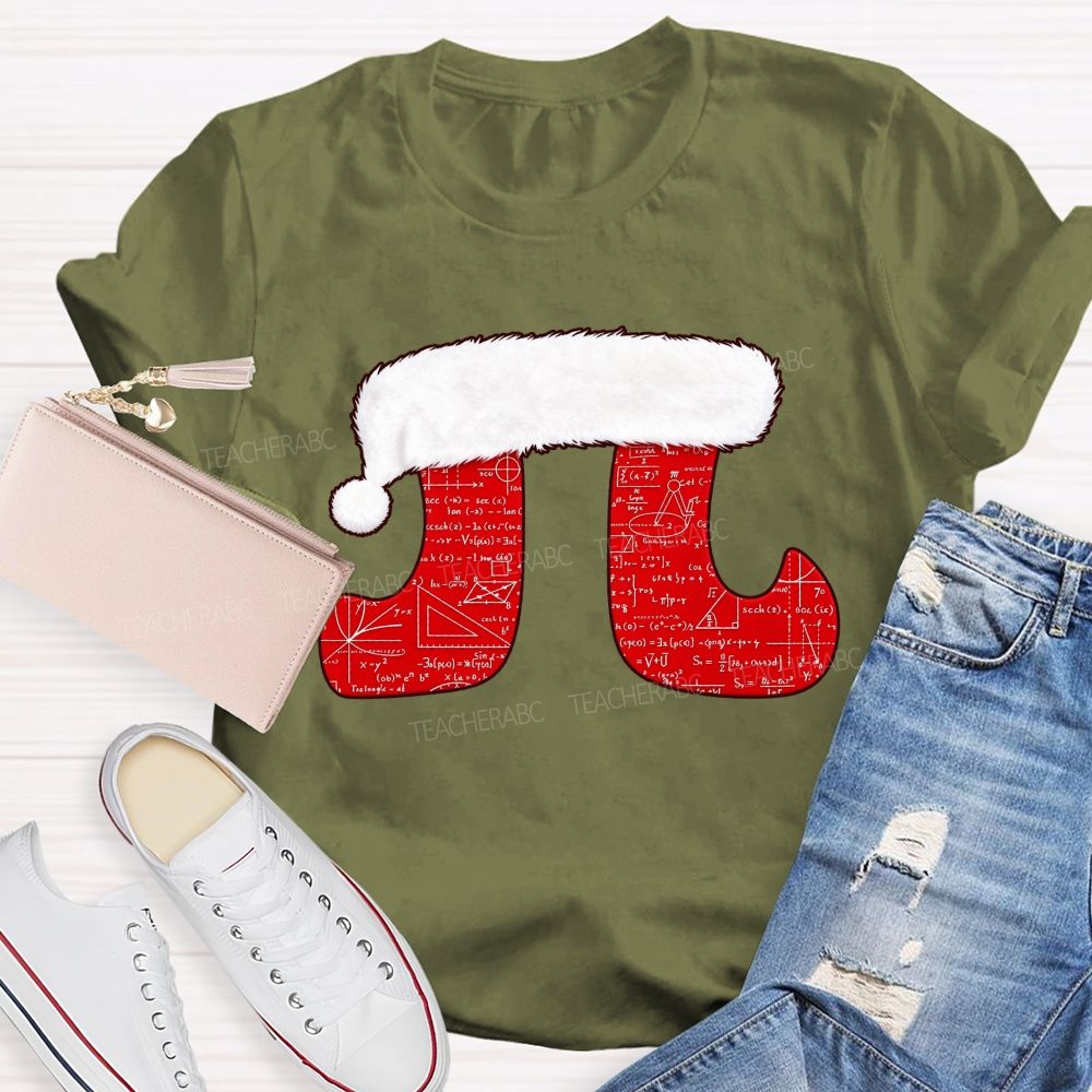 Merry Pitmas Christmas For Math Lovers Teacher T-shirt