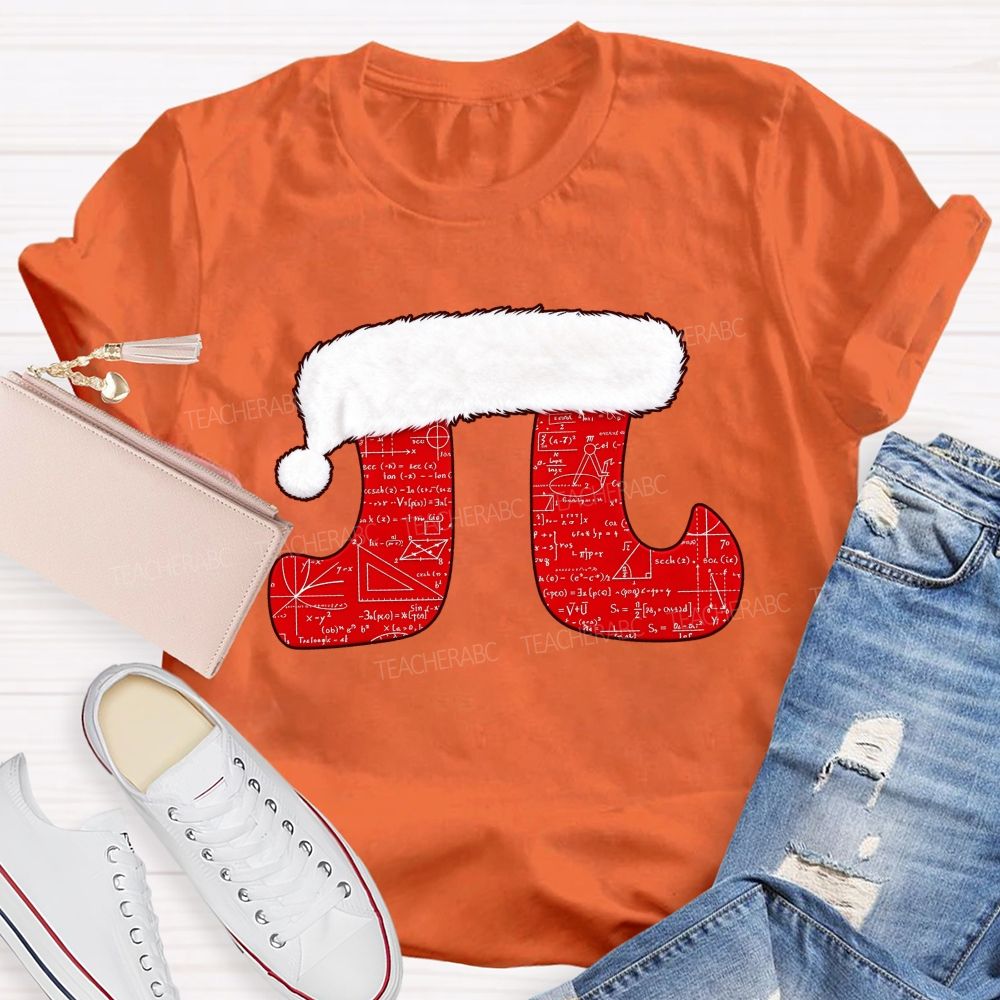 Merry Pitmas Christmas For Math Lovers Teacher T-shirt