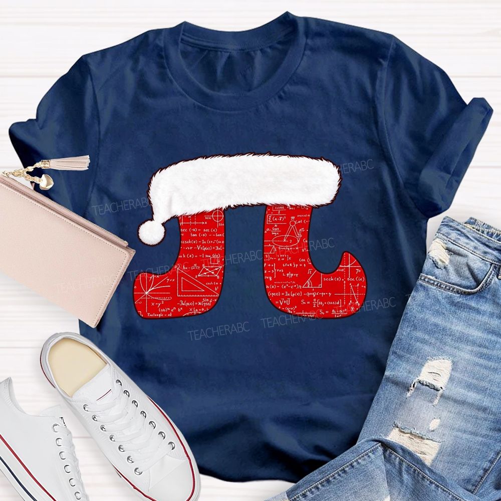 Merry Pitmas Christmas For Math Lovers Teacher T-shirt
