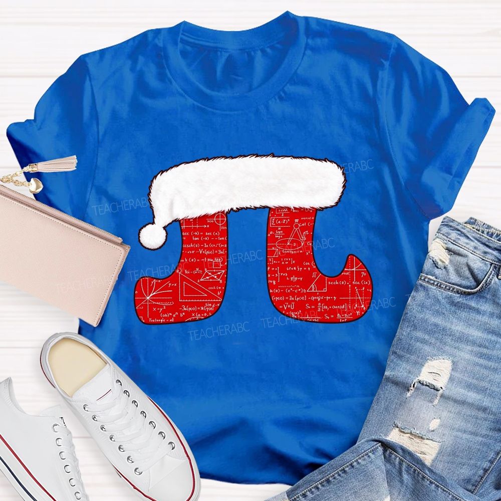 Merry Pitmas Christmas For Math Lovers Teacher T-shirt