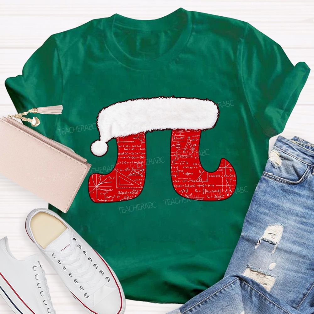 Merry Pitmas Christmas For Math Lovers Teacher T-shirt