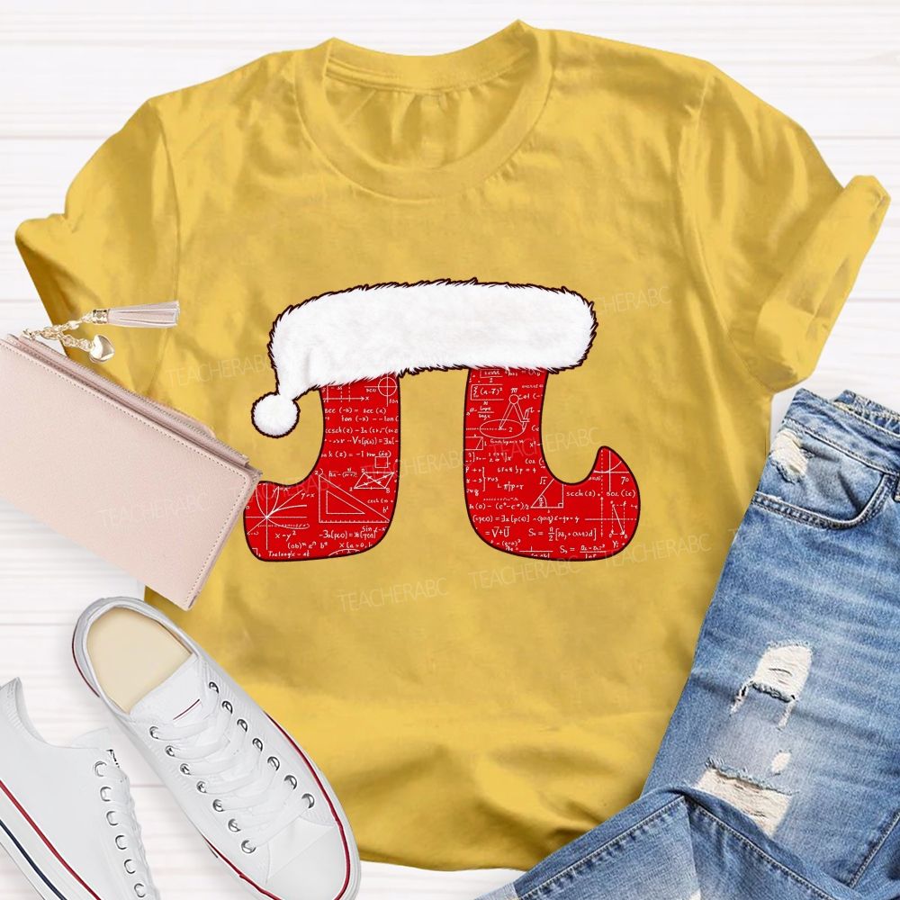Merry Pitmas Christmas For Math Lovers Teacher T-shirt