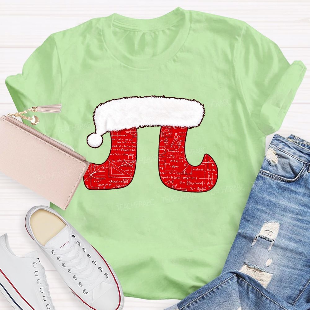Merry Pitmas Christmas For Math Lovers Teacher T-shirt