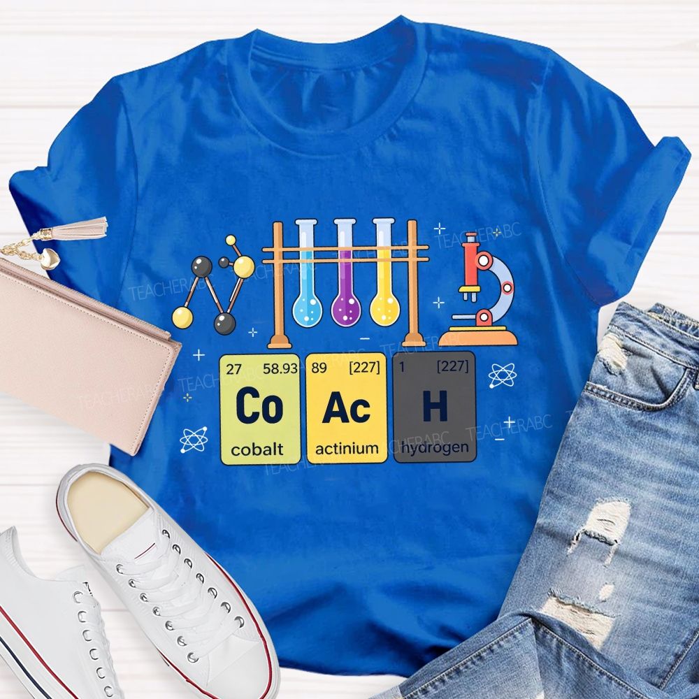 Periodic Table Coach Science Humor Teacher T-shirt