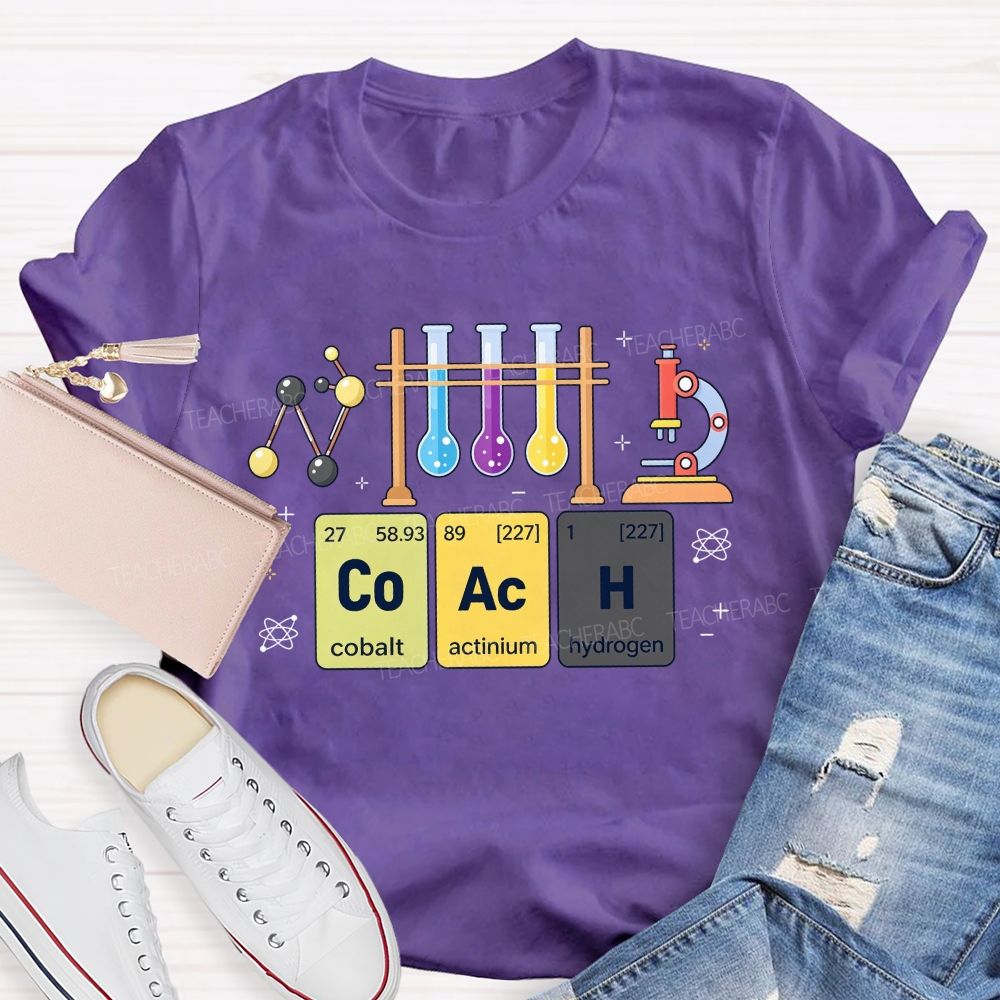 Periodic Table Coach Science Humor Teacher T-shirt