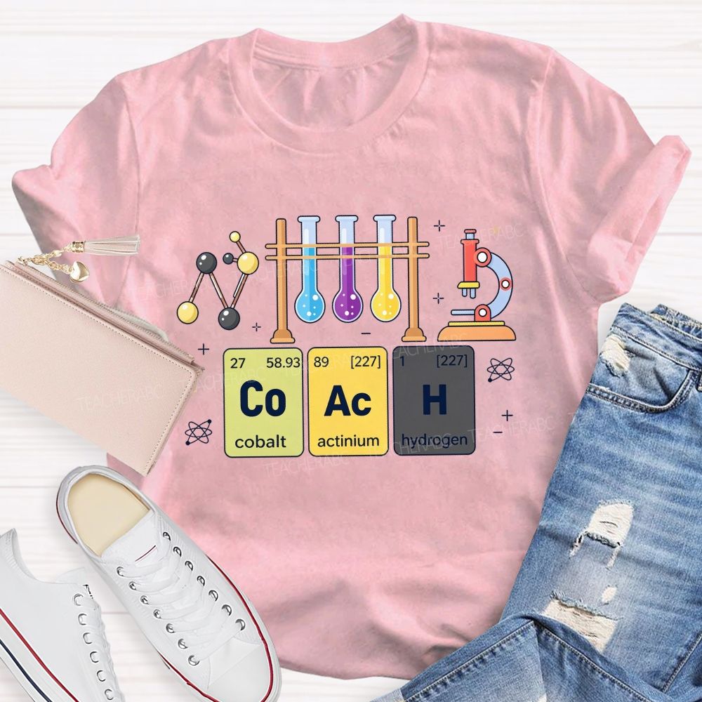 Periodic Table Coach Science Humor Teacher T-shirt