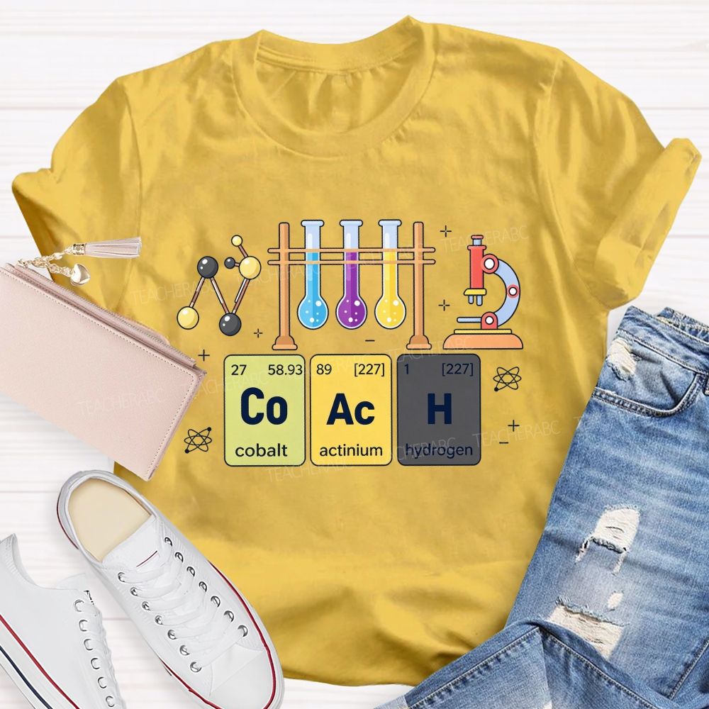 Periodic Table Coach Science Humor Teacher T-shirt
