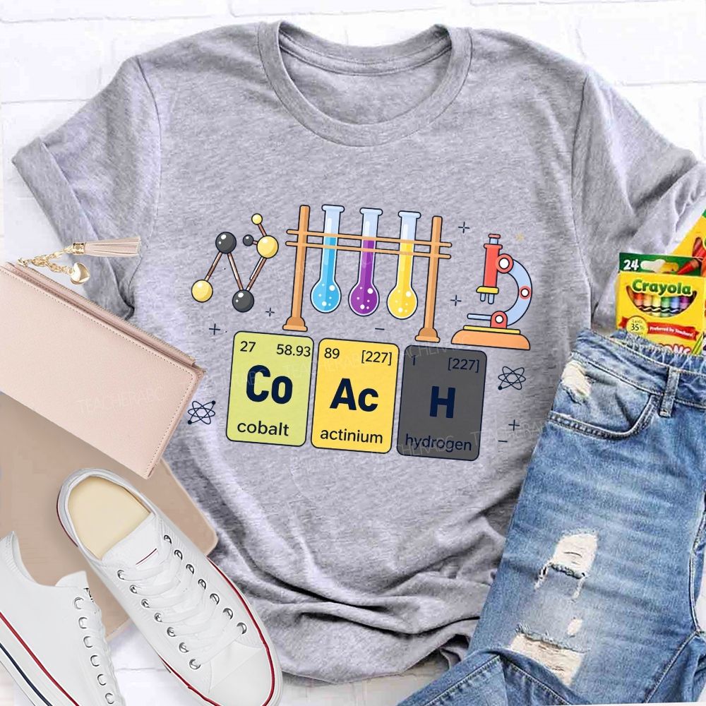 Periodic Table Coach Science Humor Teacher T-shirt