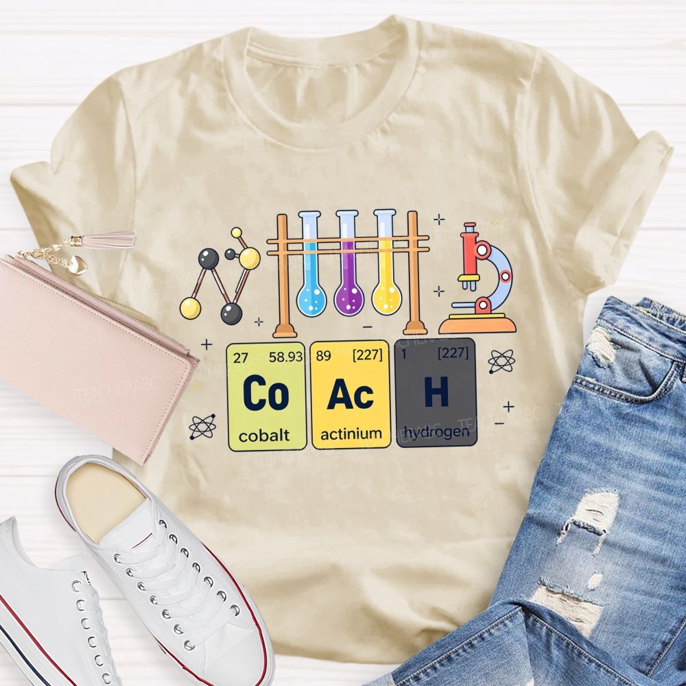 Periodic Table Coach Science Humor Teacher T-shirt