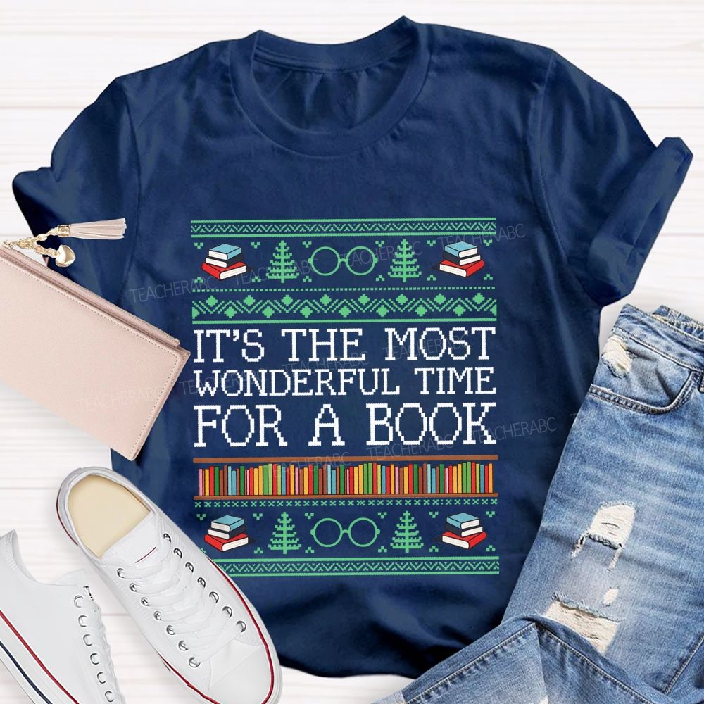 It'S The Most Wonderful Time For A Book Teacher T-shirt