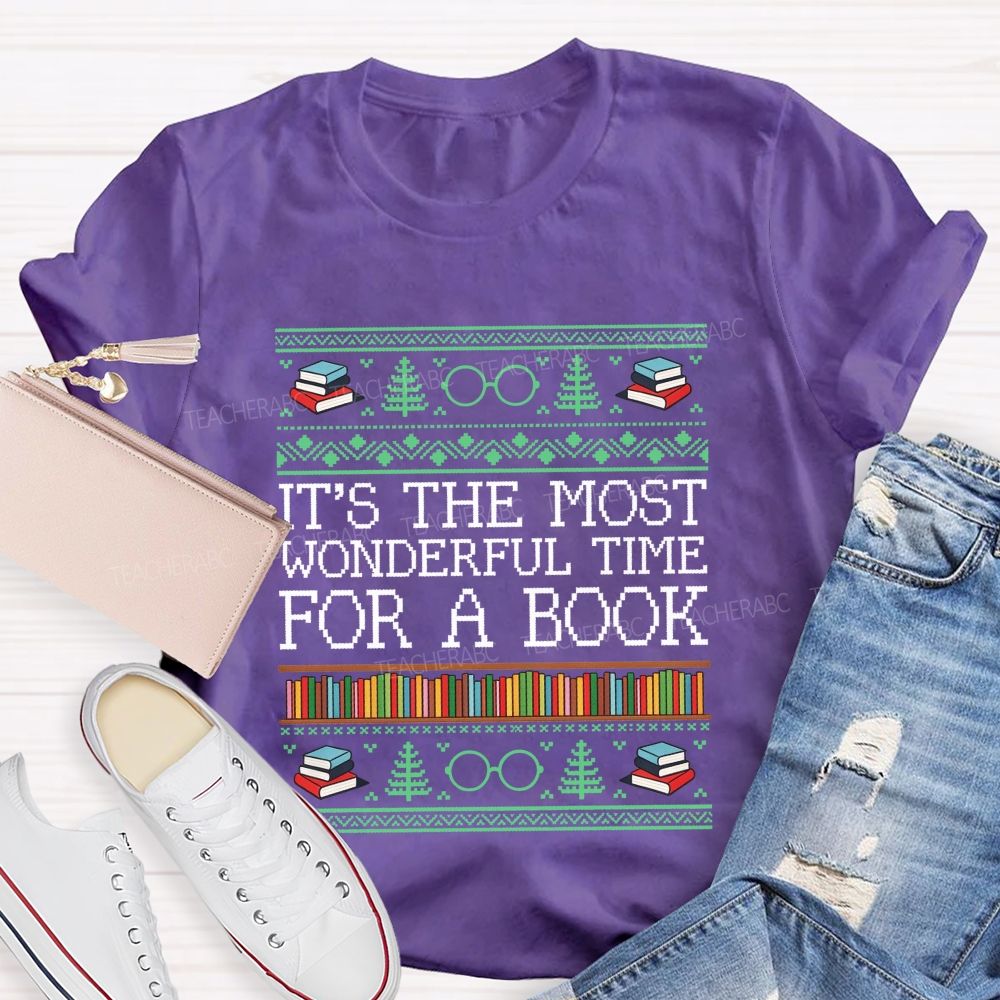 It'S The Most Wonderful Time For A Book Teacher T-shirt