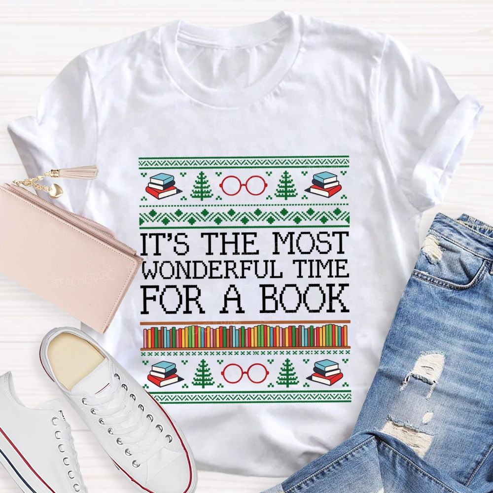 It'S The Most Wonderful Time For A Book Teacher T-shirt