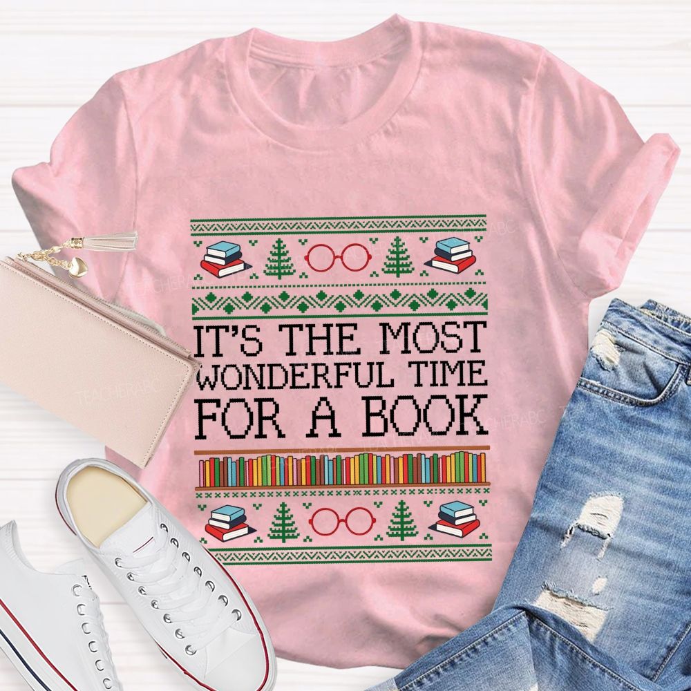 It'S The Most Wonderful Time For A Book Teacher T-shirt