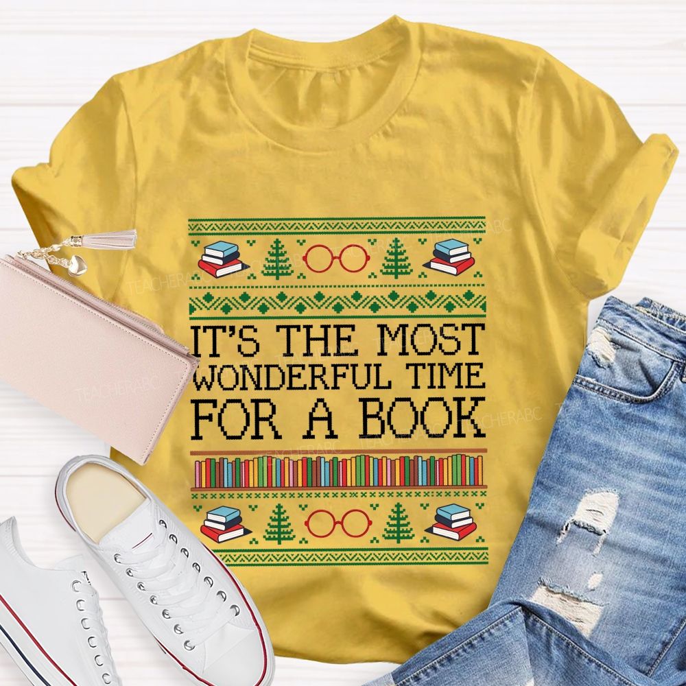 It'S The Most Wonderful Time For A Book Teacher T-shirt