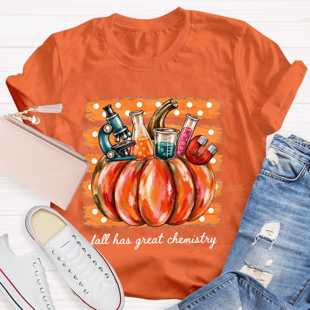Autumn Great Chemistry Science Teacher T-shirt