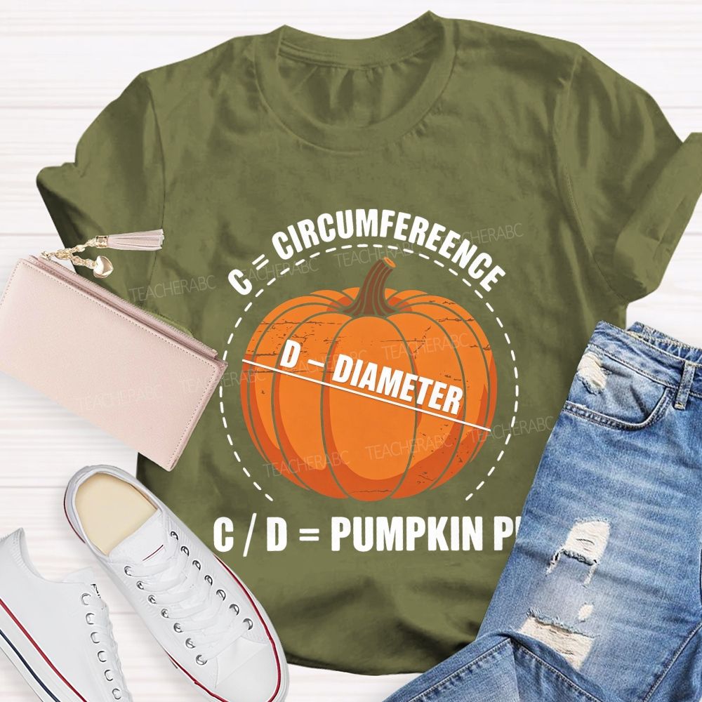 Thanksgiving Pumpkin Pi Math Teacher T-shirt