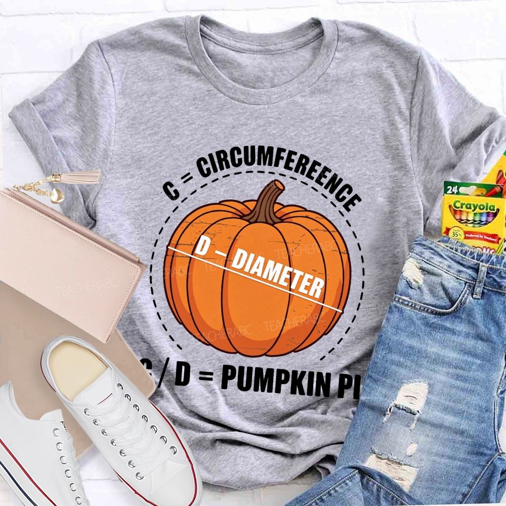Thanksgiving Pumpkin Pi Math Teacher T-shirt