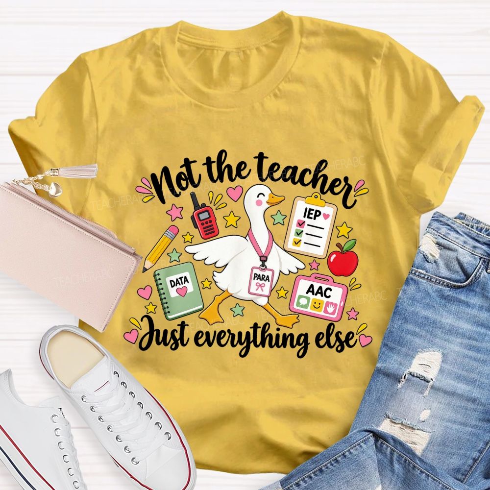 Not The Teacher Just Everything Else Paraprofessional Teacher T-shirt