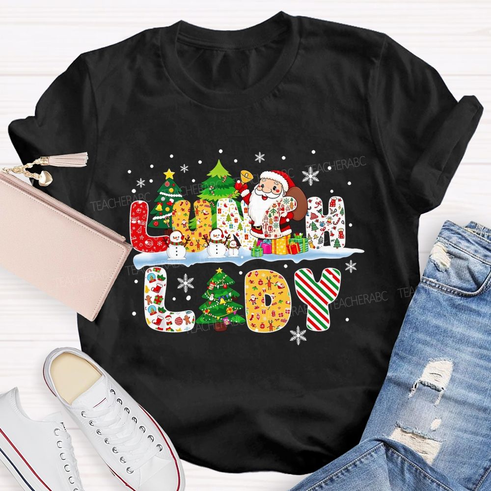 Merry Christmas To Our Wonderful Lunch Lady T-shirt