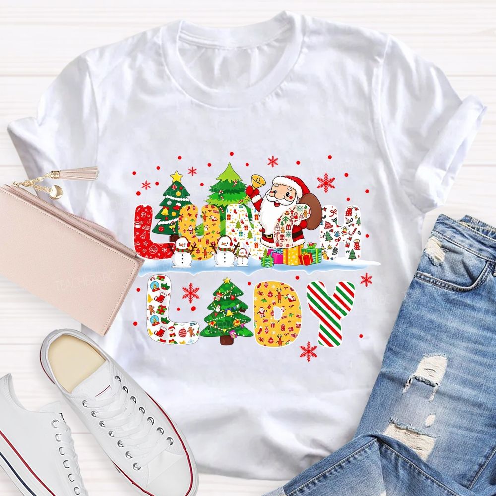 Merry Christmas To Our Wonderful Lunch Lady T-shirt