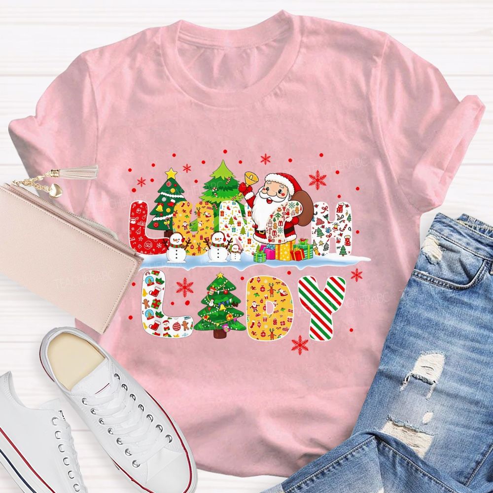 Merry Christmas To Our Wonderful Lunch Lady T-shirt