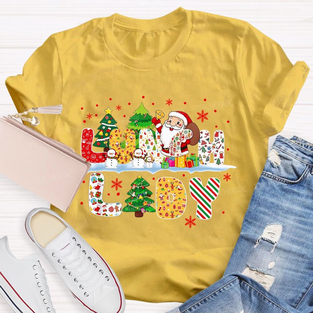 Merry Christmas To Our Wonderful Lunch Lady T-shirt