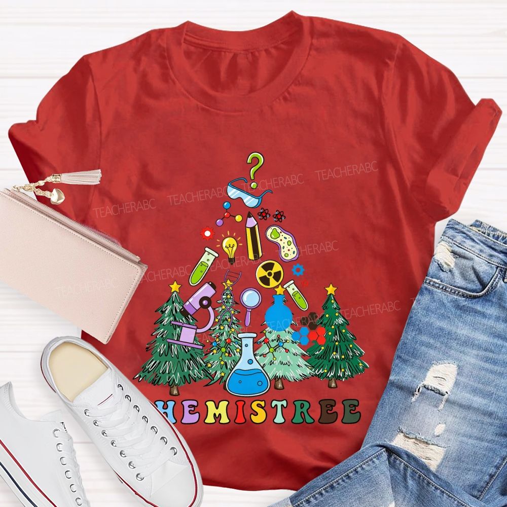 Chemistree Christmas For Chemistry Teachers T-shirt
