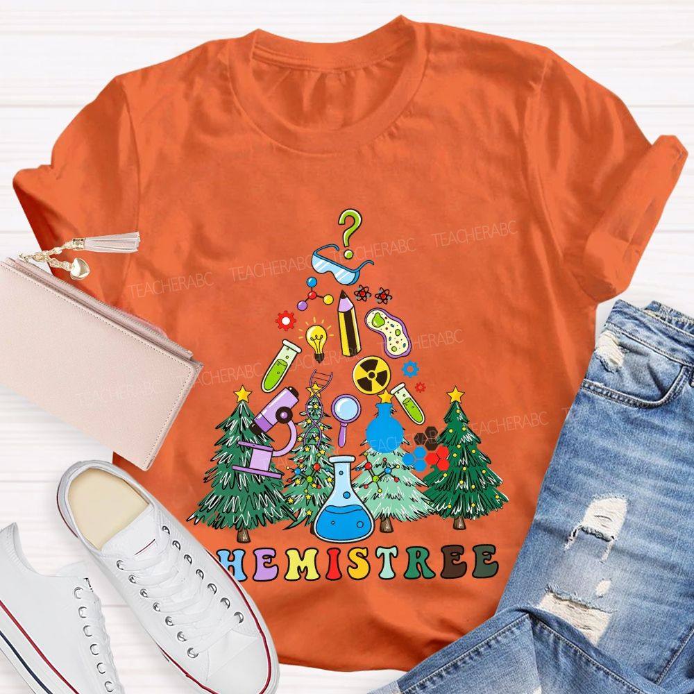 Chemistree Christmas For Chemistry Teachers T-shirt