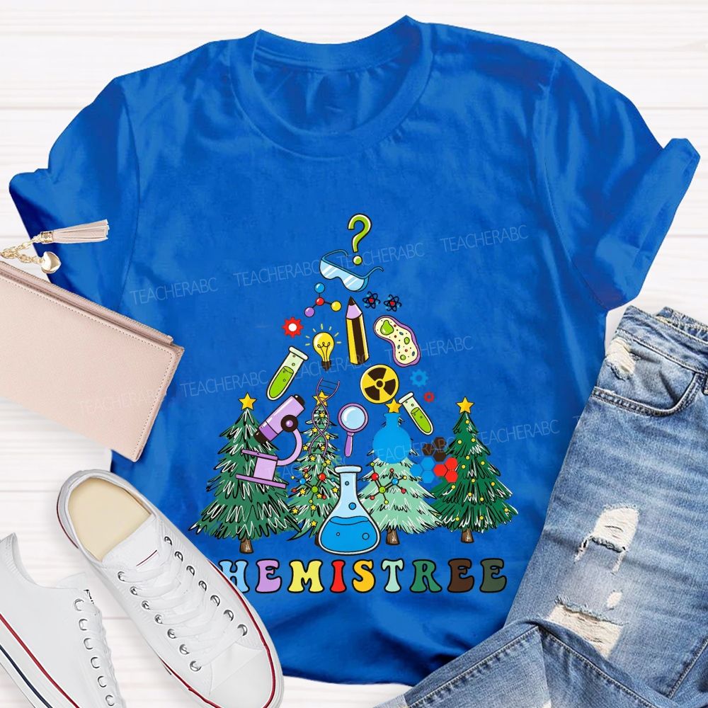 Chemistree Christmas For Chemistry Teachers T-shirt