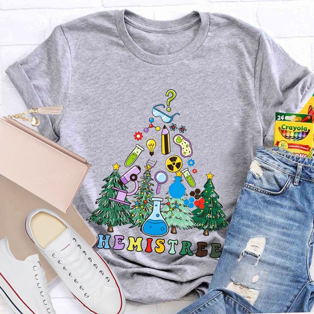 Chemistree Christmas For Chemistry Teachers T-shirt