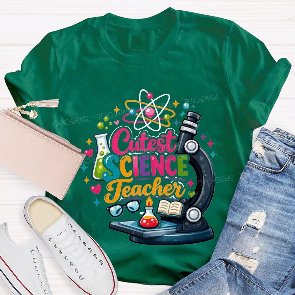 Cutest Science Teacher Lab Life Teacher T-shirt