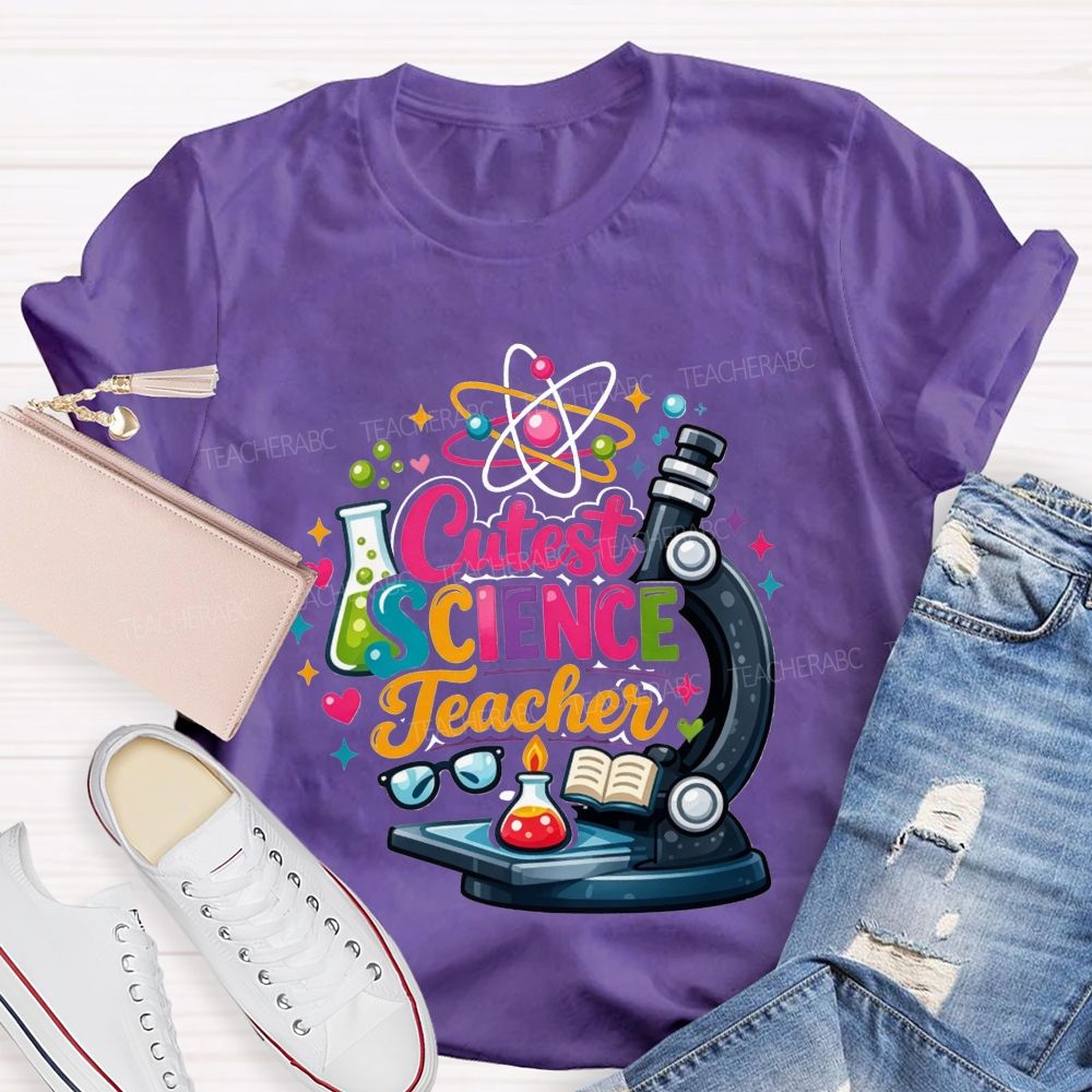 Cutest Science Teacher Lab Life Teacher T-shirt