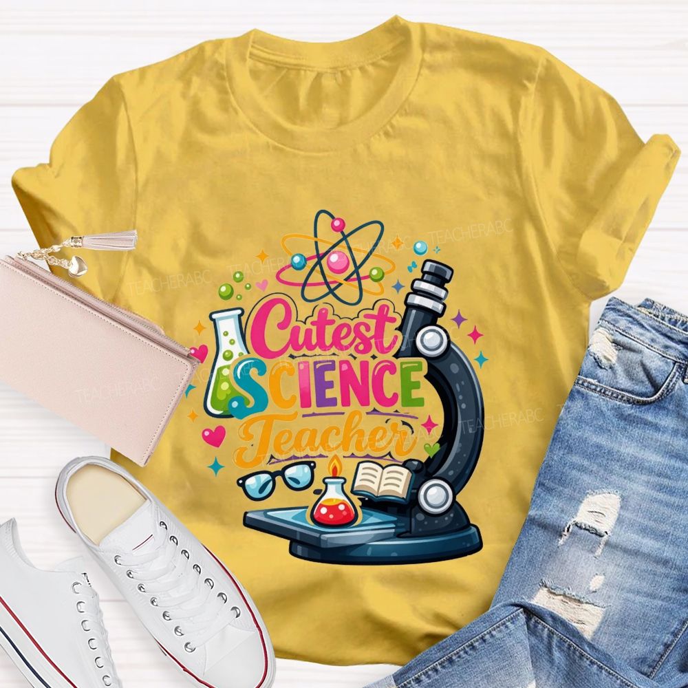 Cutest Science Teacher Lab Life Teacher T-shirt