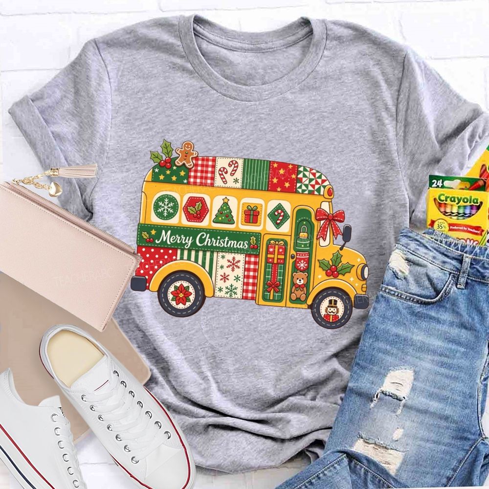 Christmas School Bus Driver Merry Christmas T-shirt
