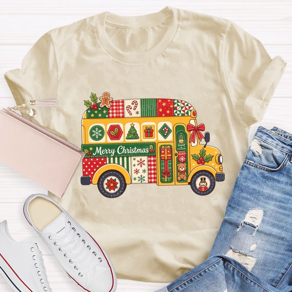 Christmas School Bus Driver Merry Christmas T-shirt
