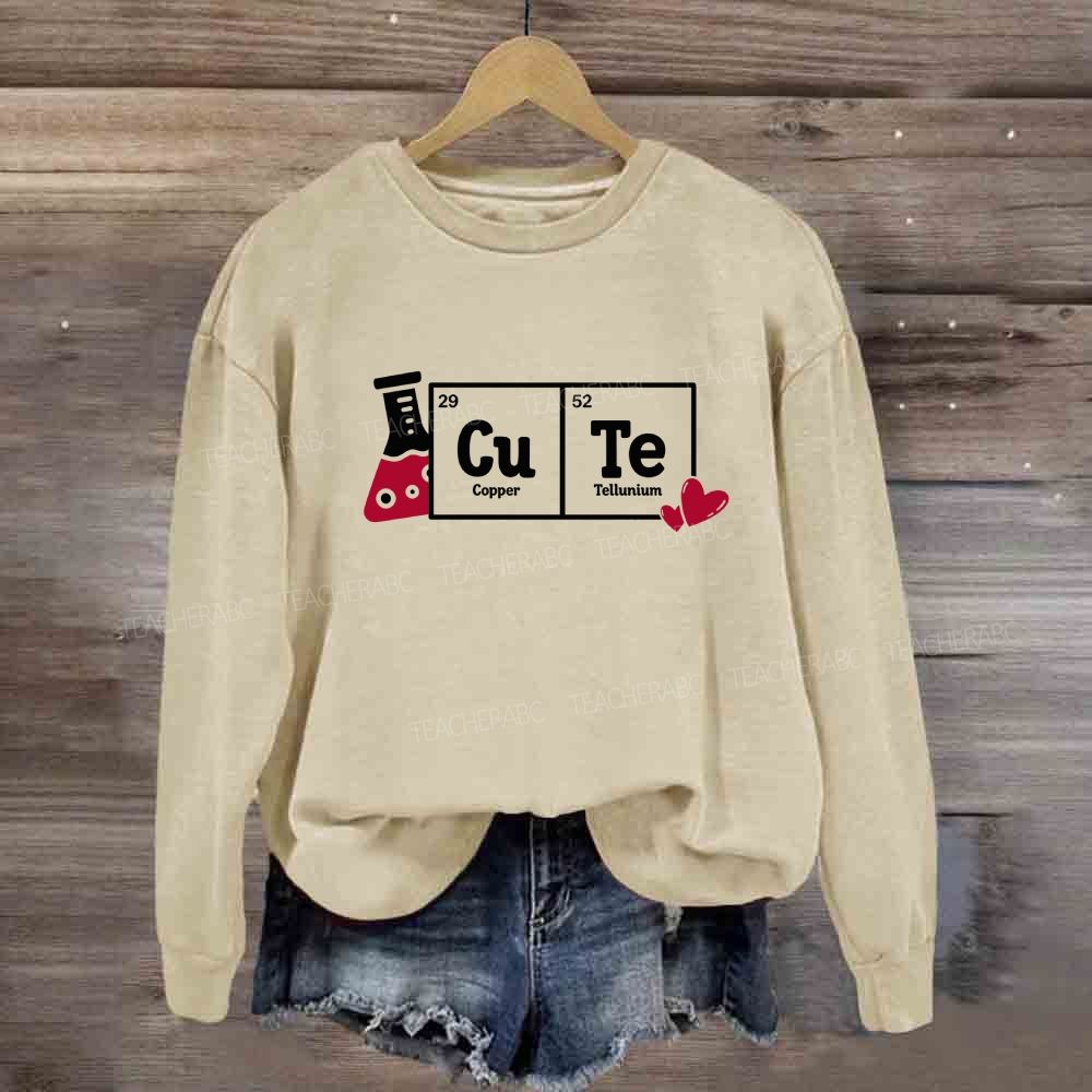Cute Periodic Table Science Sweatshirt