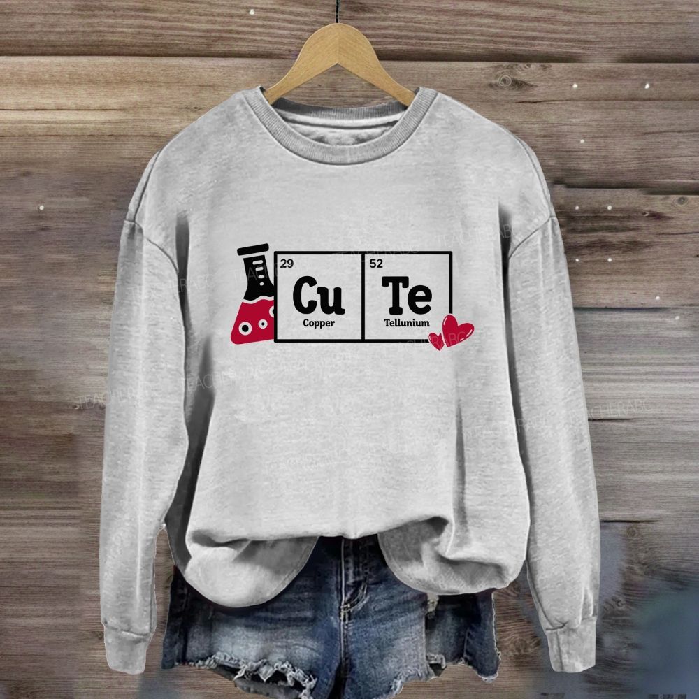 Cute Periodic Table Science Sweatshirt