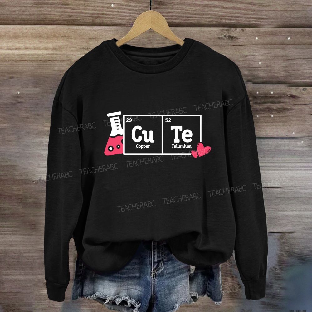 Cute Periodic Table Science Sweatshirt