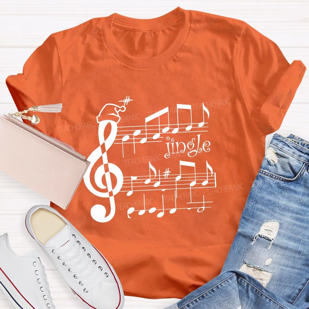 Christmas Music Jingle Teacher T-shirt